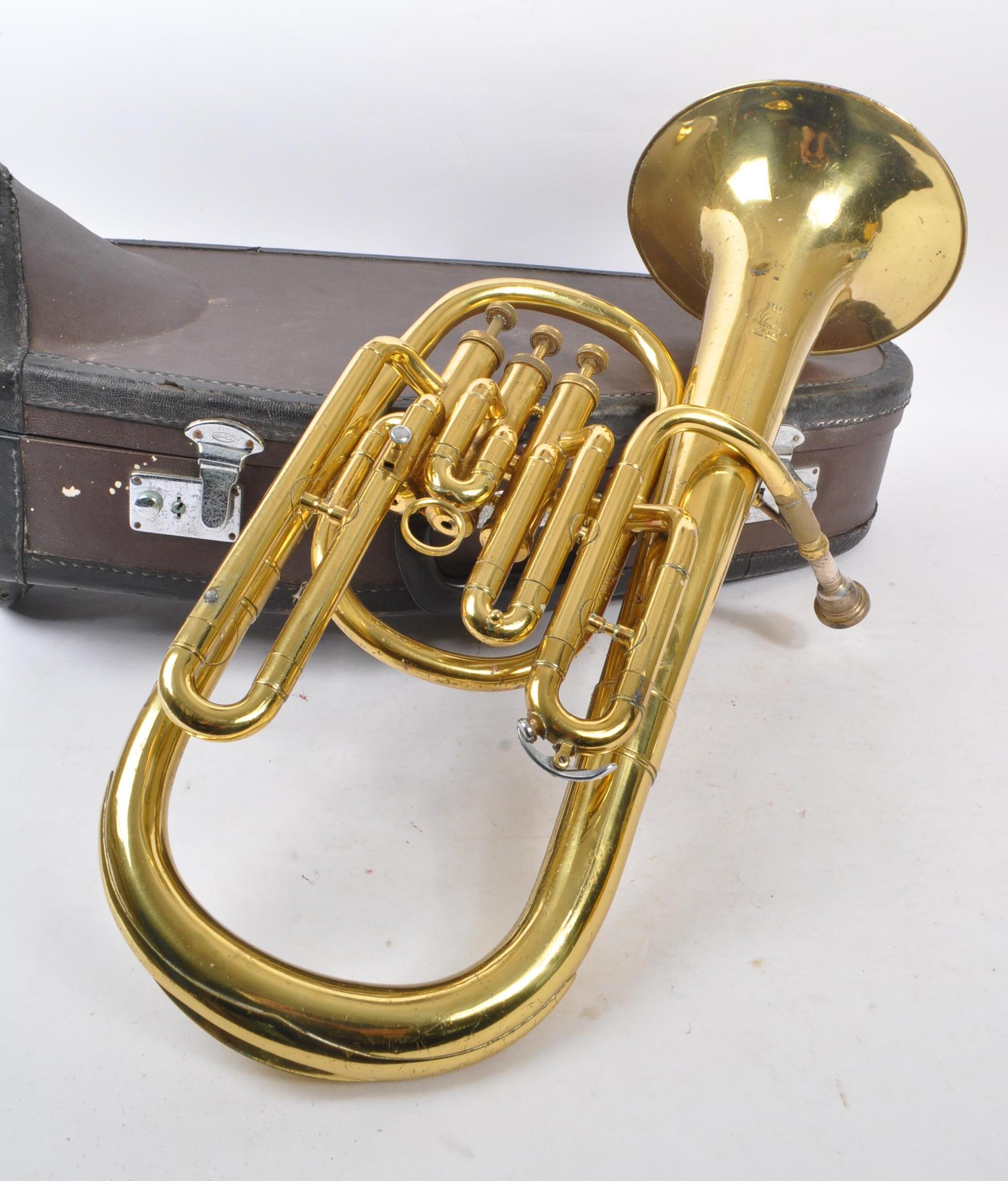 PARROT - VINTAGE 20TH CENTURY TENOR (ALTO) BRASS HORN - Image 2 of 8