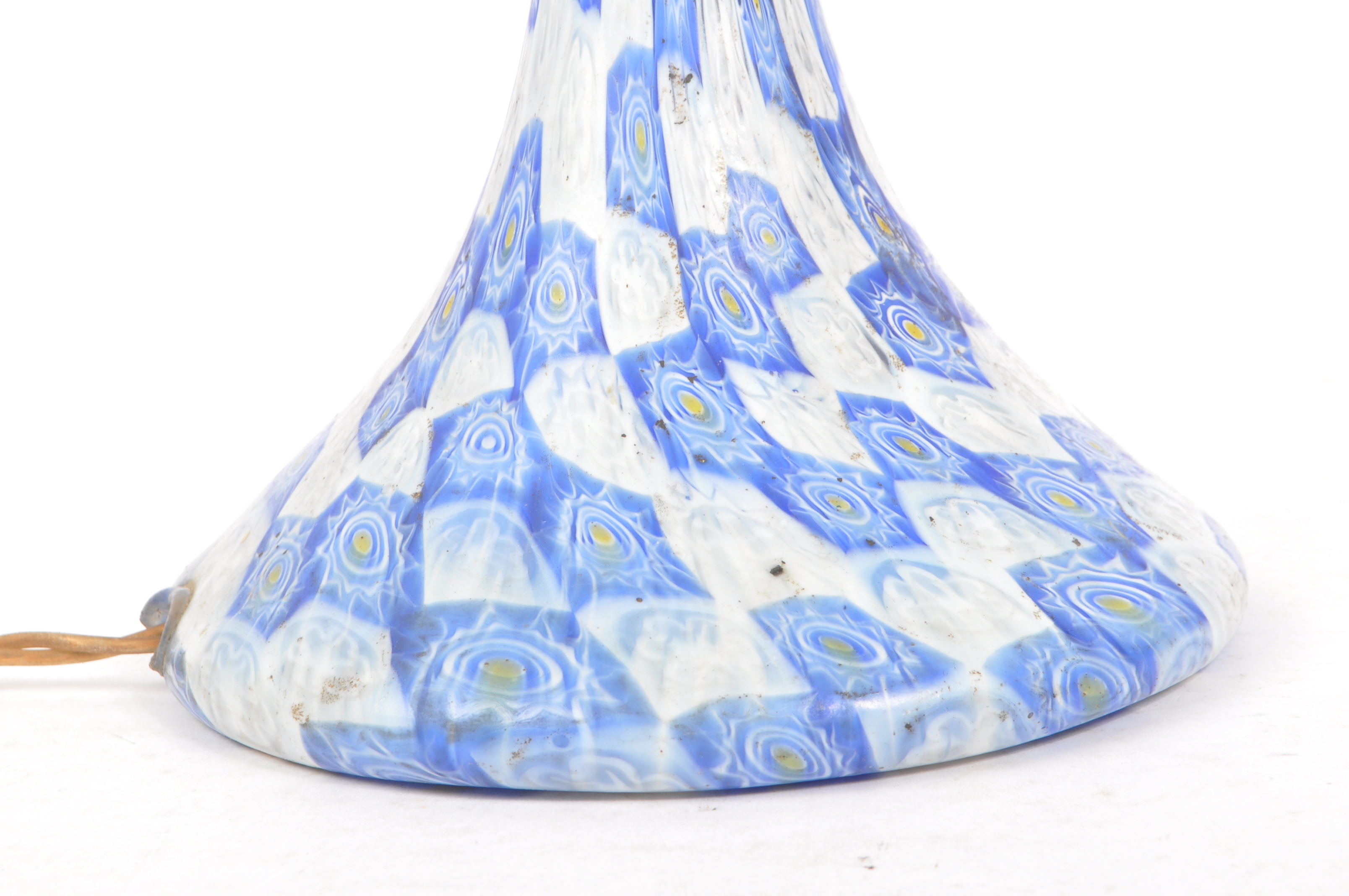 MURANO MANNER ART GLASS MILLEFIORI TABLE LAMP - Image 4 of 7