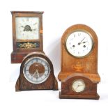 COLLECTION OF FOUR 20TH CENTURY MANTEL CLOCKS