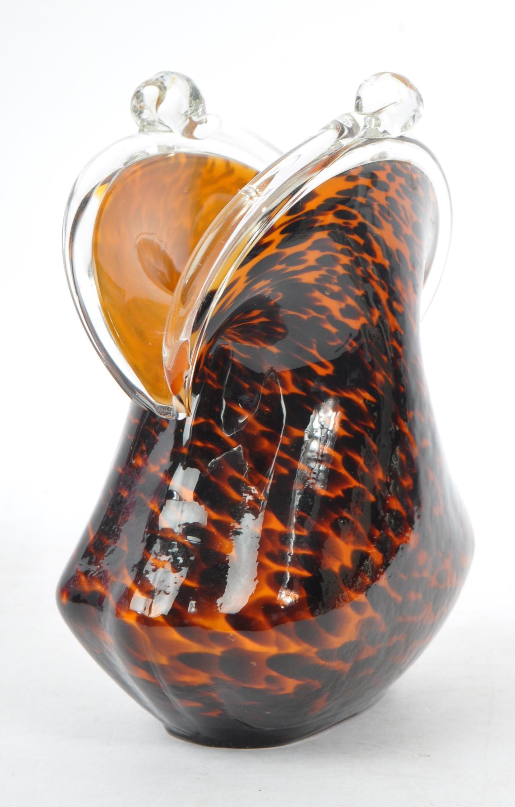 COLLECTION OF THREE STUDIO ART GLASS VASES - Image 7 of 7