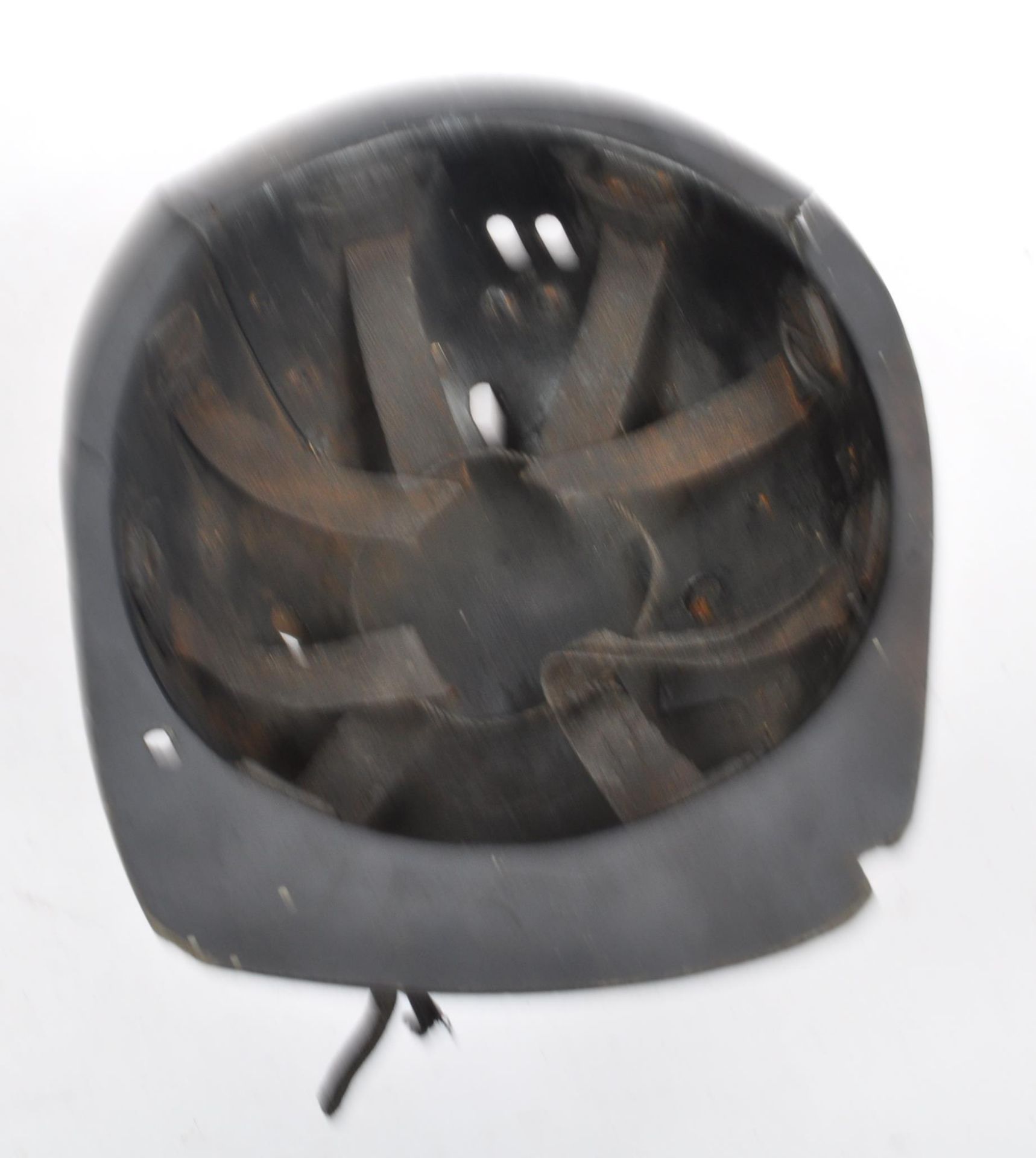 MID CENTURY LEATHER COAL MINERS SAFETY HELMET - Image 6 of 7