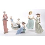 NAO BY LLADRO - COLLECTION OF FIVE PORCELAIN FIGURES