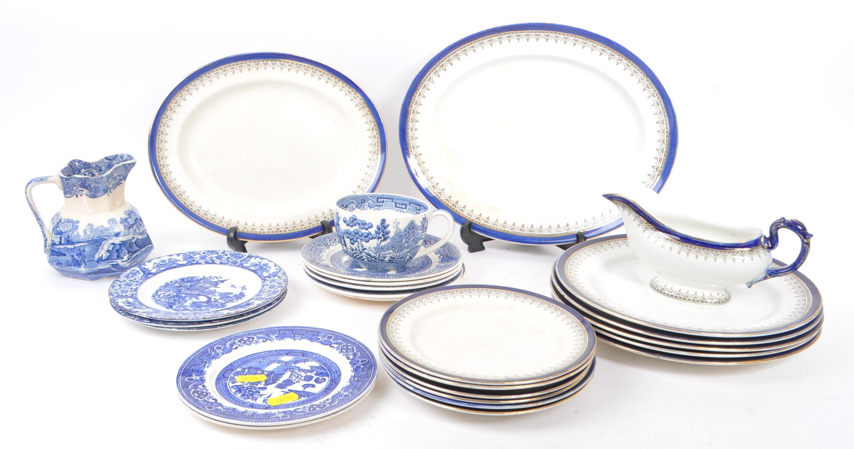 ROYAL DOULTON / SPODE / STAFFORDSHIRE - BLUE AND WHITE PORCELAIN