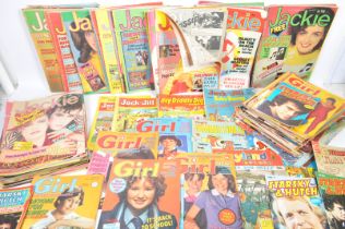 COLLECTION OF 1960S - 80S MAGAZINES - JACKIE / GIRL / BLUE JEANS