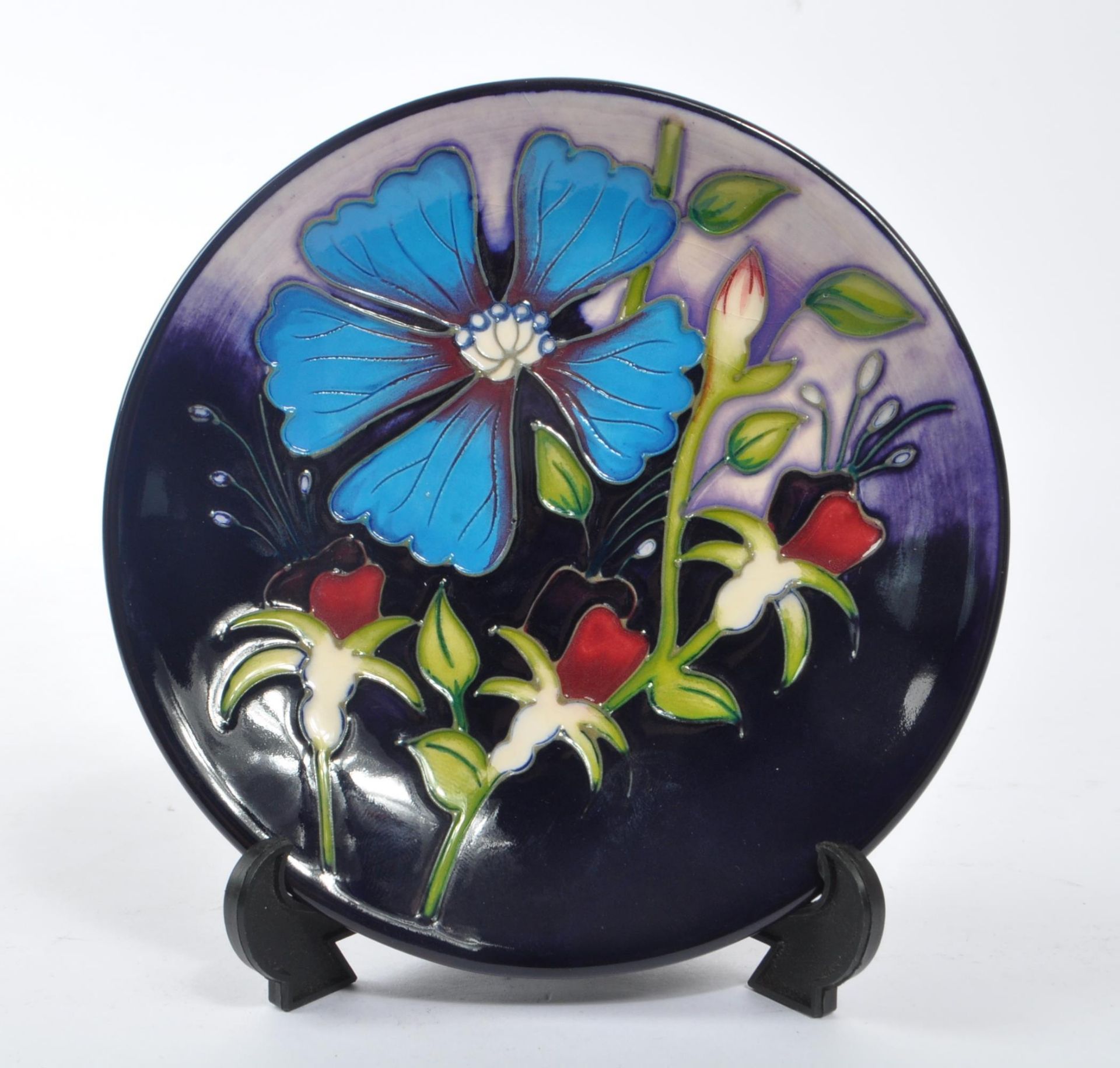 MOORCROFT POTTERY - CONTEMPORARY FLORAL PIN DISH - Image 6 of 6