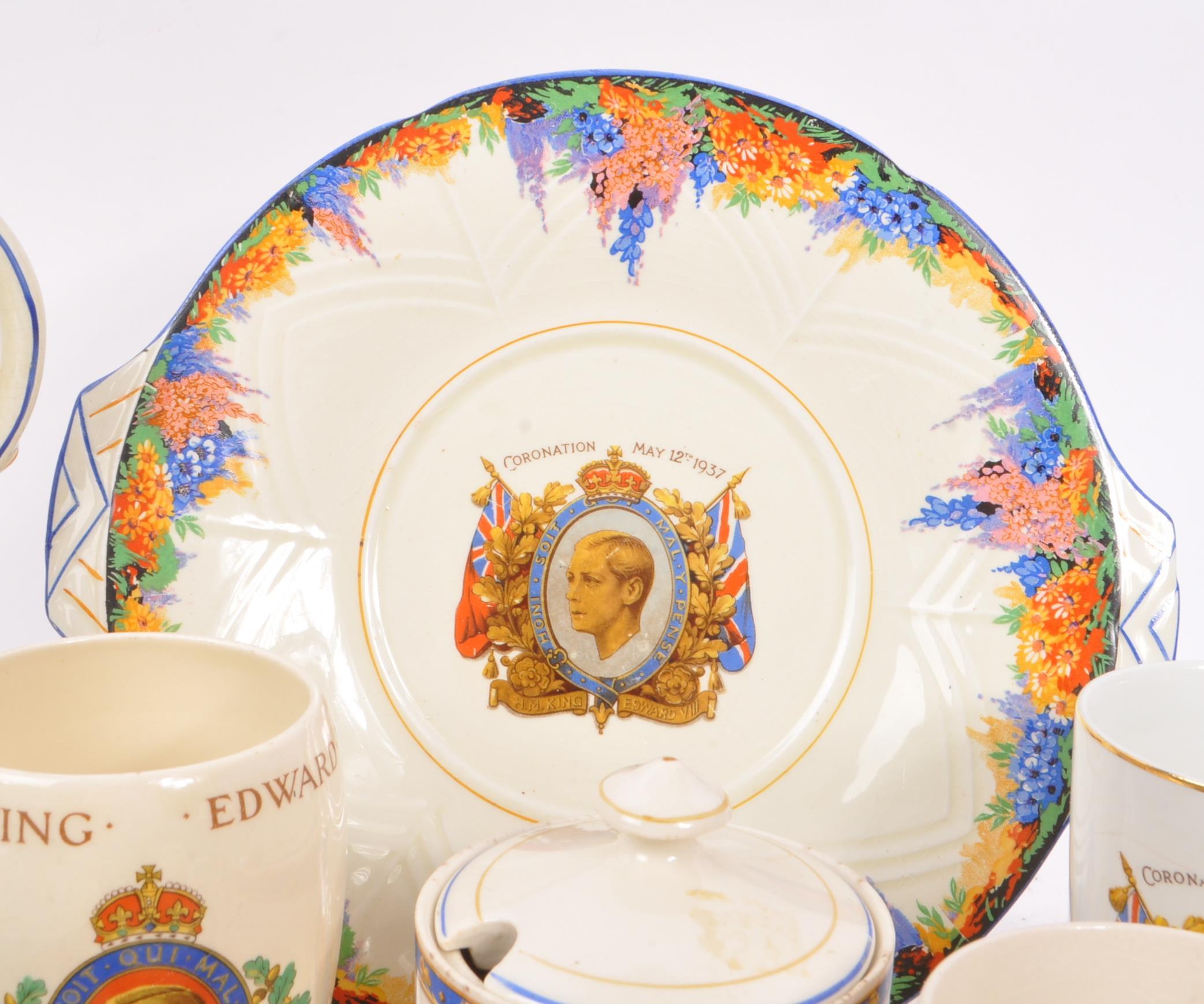 CHINA TEA SERVICE COMMEMORATE CORONATION KING EDWARD VIII - Image 3 of 13