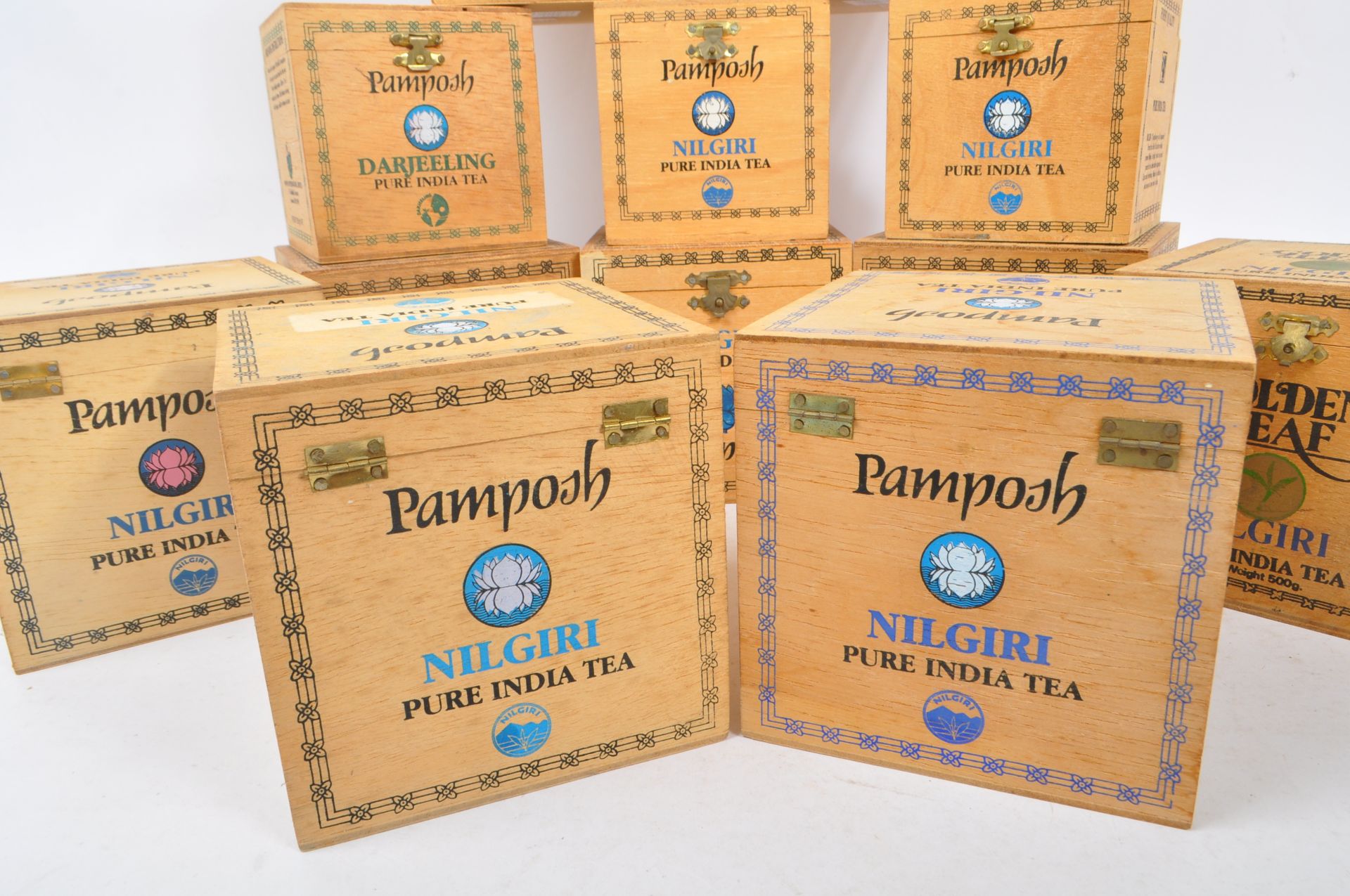 PAMPOSH - COLLECTION OF WOODEN TEA CONTAINER BOXES - Image 6 of 7