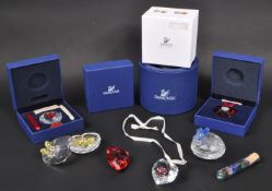 SWAROVSKI - COLLECTION OF CRYSTAL DECORATIVE HEARTS