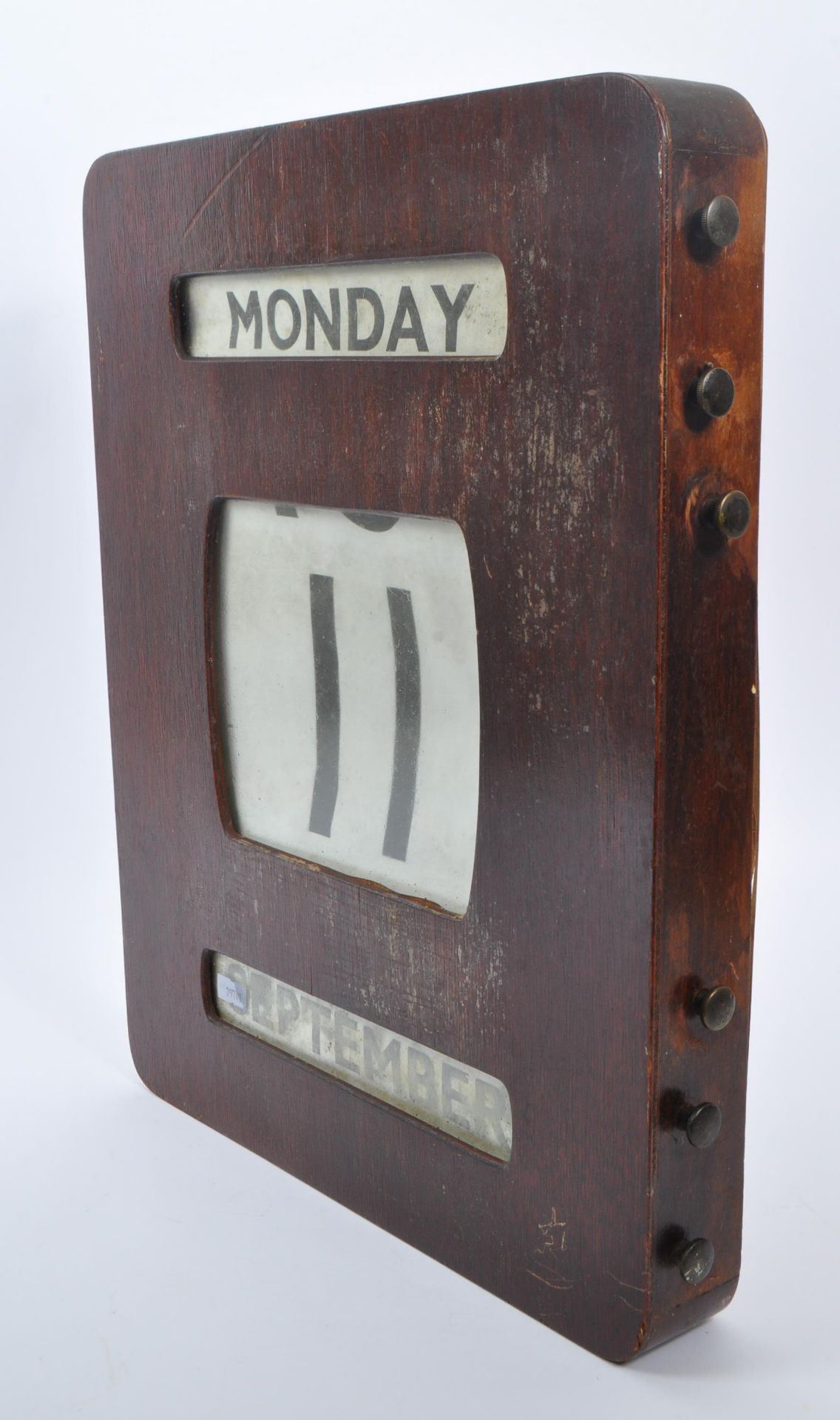 LARGE EARLY / MID CENTURY WALL MOUNTED PERPETUAL CALENDAR - Image 2 of 6