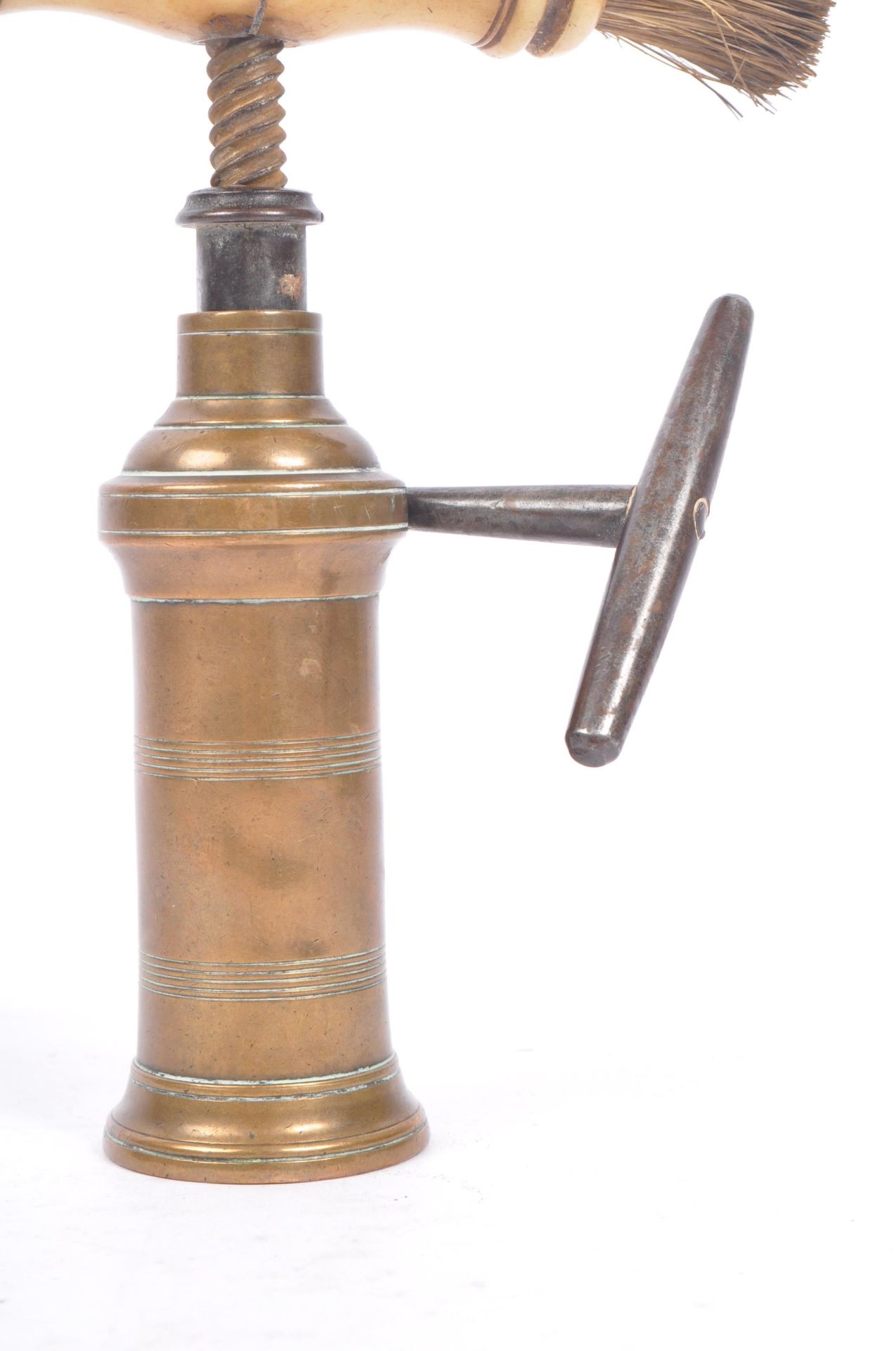 VICTORIAN THOMASON BRASS AND BONE CORKSCREW - Bild 3 aus 6