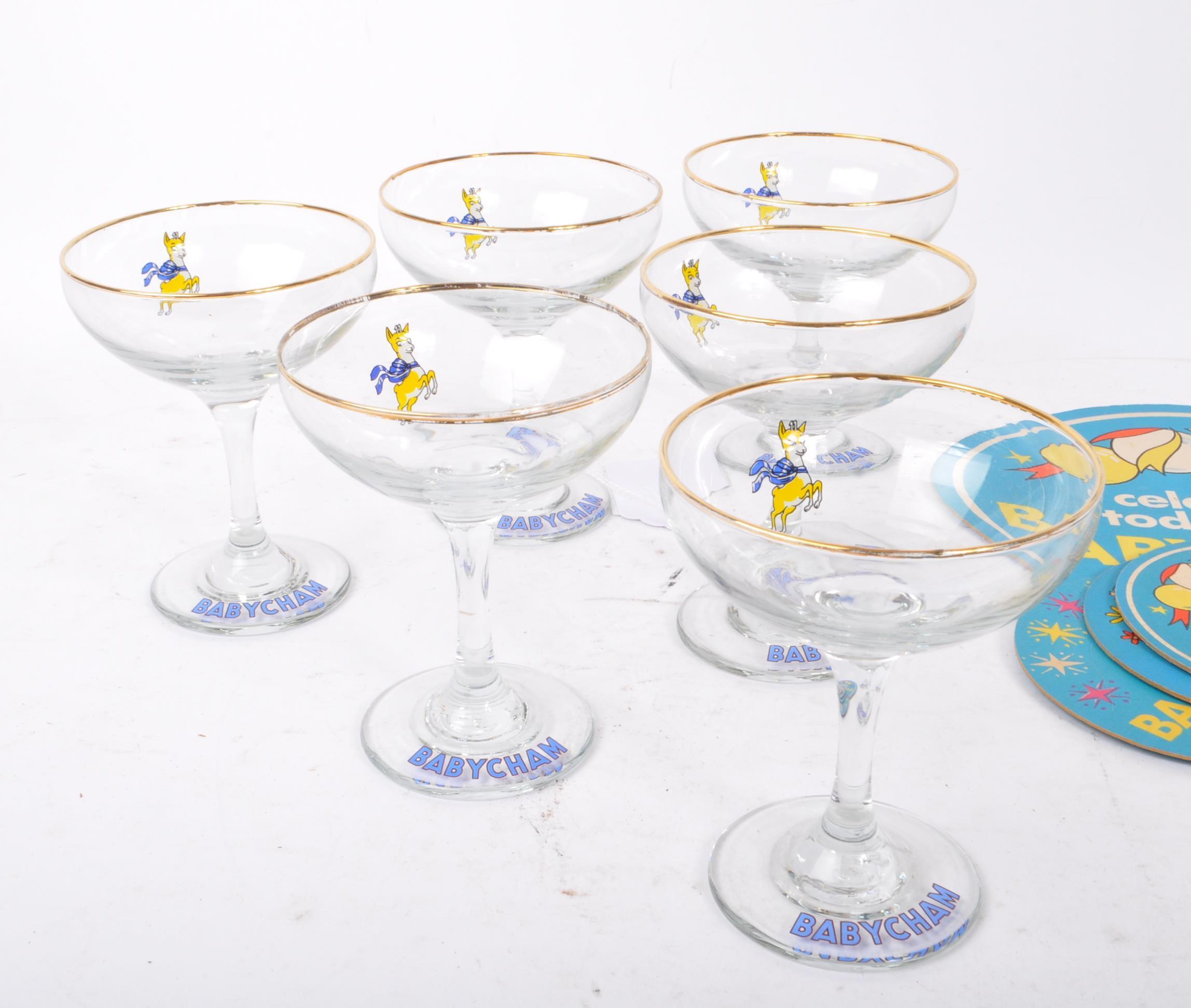 BABYCHAM - COLLECTION OF BRANDED DRINKING GLASSES - Image 2 of 7