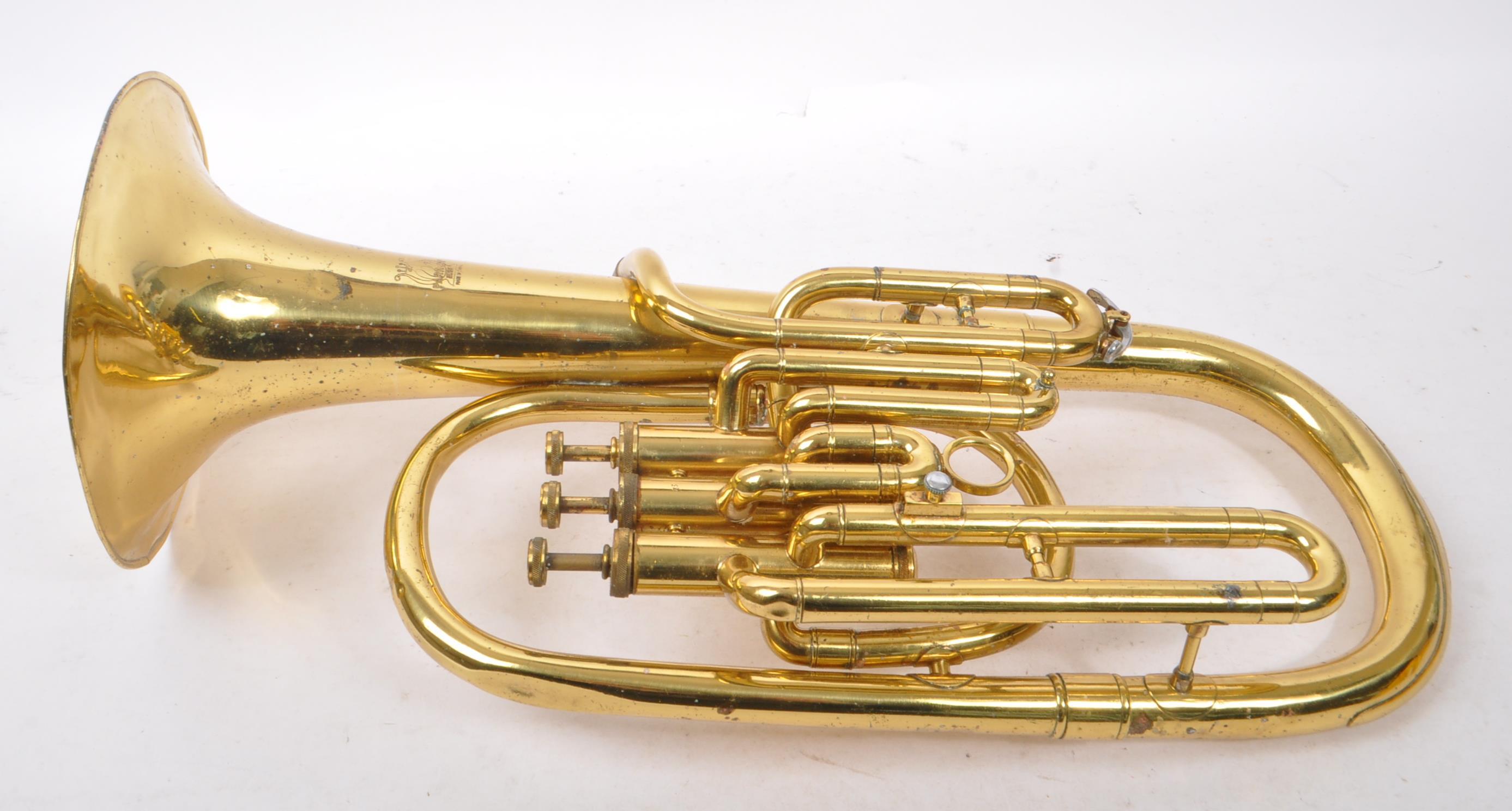 PARROT - VINTAGE 20TH CENTURY TENOR (ALTO) BRASS HORN - Image 5 of 8