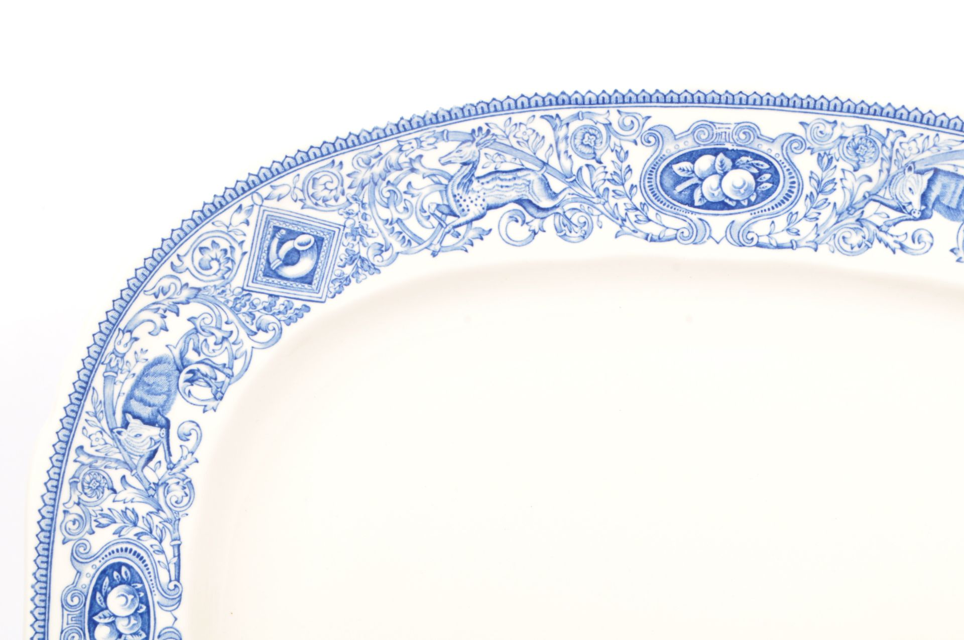 MULBERRY BLUE & WHITE CHINA PLATTER - Image 2 of 7