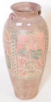 LARGE ANGLO-INDIAN FLOOR STANDING VASE