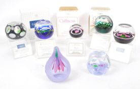 CAITHNESS - COLLECTION OF SCOTTISH CRYSTAL PAPERWEIGHTS