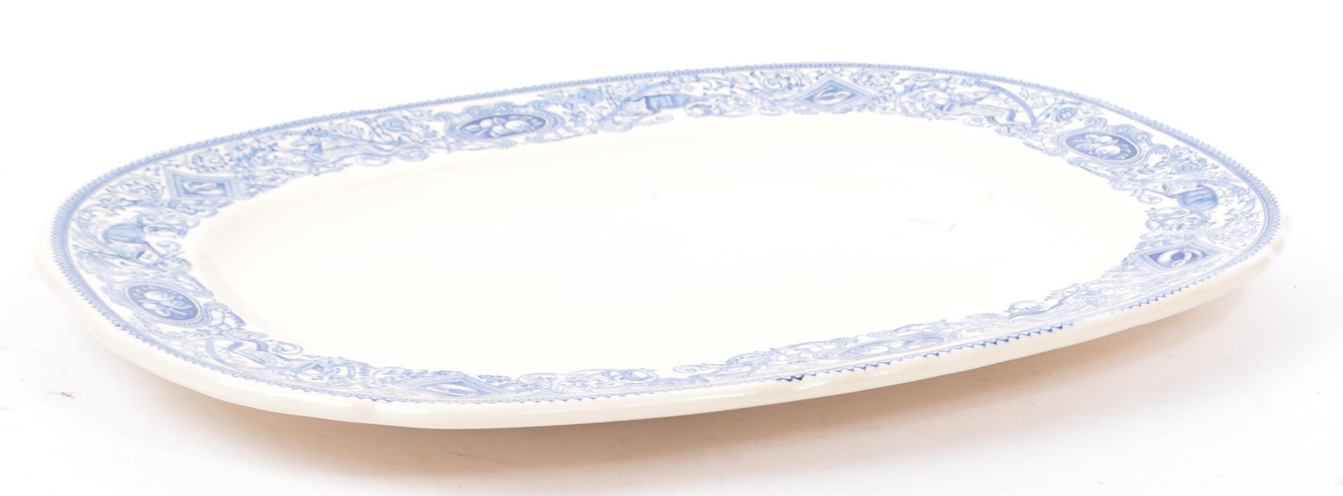 MULBERRY BLUE & WHITE CHINA PLATTER - Image 6 of 7
