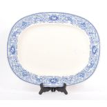 MULBERRY BLUE & WHITE CHINA PLATTER