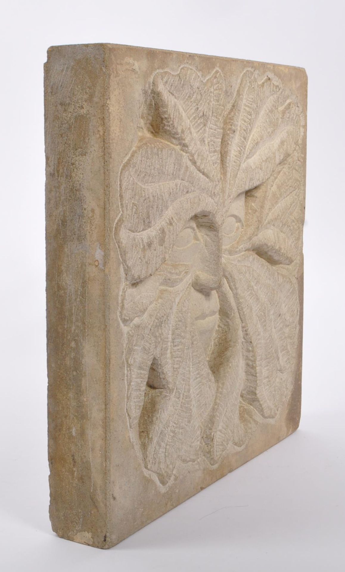 PHILIP CHATFIELD - 20TH CENTURY STONE SCULPTURE OF GREEN MAN - Image 5 of 6