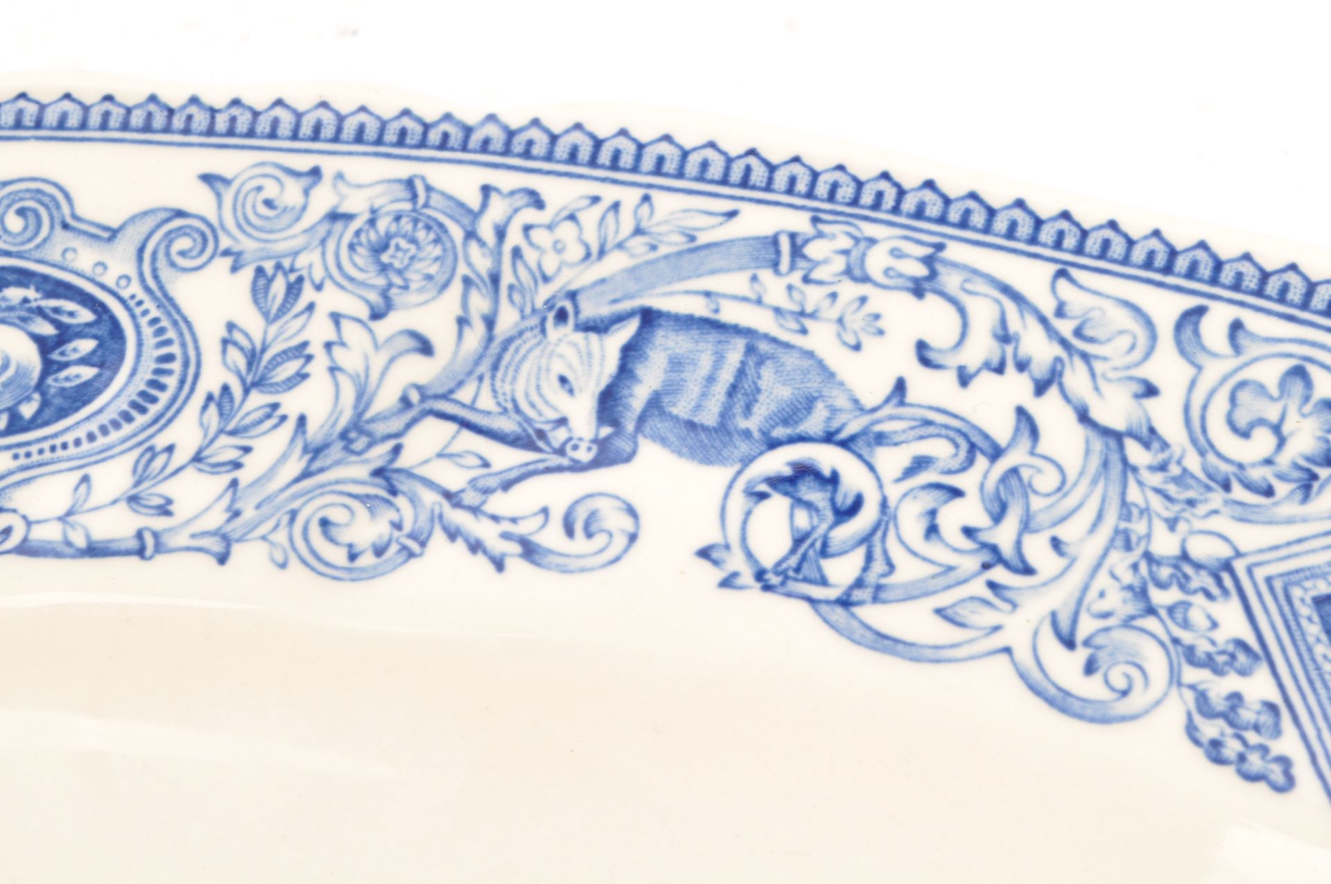 MULBERRY BLUE & WHITE CHINA PLATTER - Image 5 of 7