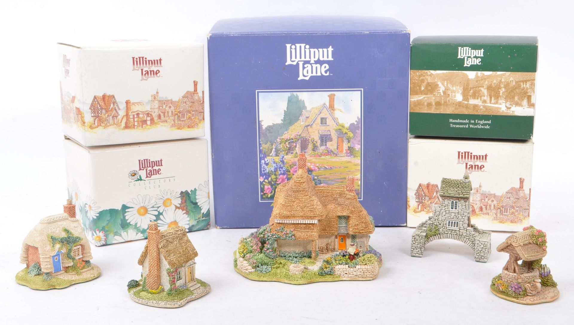 LILLIPUT LANE - COLLECTION OF BOXED RESIN HOUSE FIGURINES