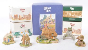 LILLIPUT LANE - COLLECTION OF BOXED RESIN HOUSE FIGURINES