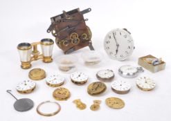 HOROLOGY INTEREST - COLLECTION OF CLOCK PARTS