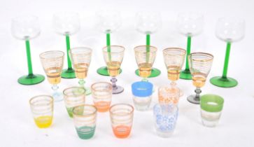 COLLECTION OF MID CENTURY DRINKING GLASSES