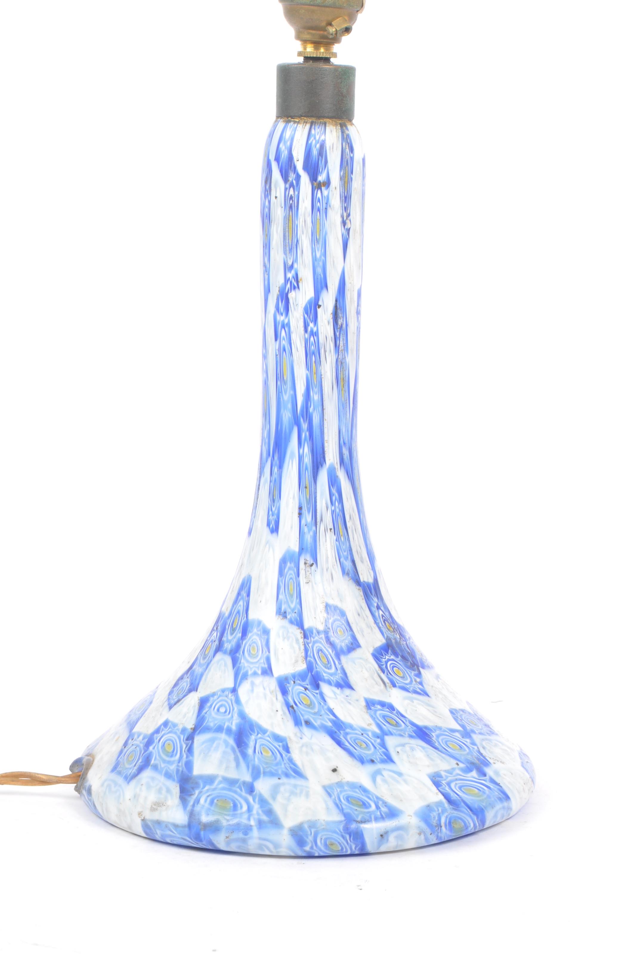 MURANO MANNER ART GLASS MILLEFIORI TABLE LAMP - Image 3 of 7