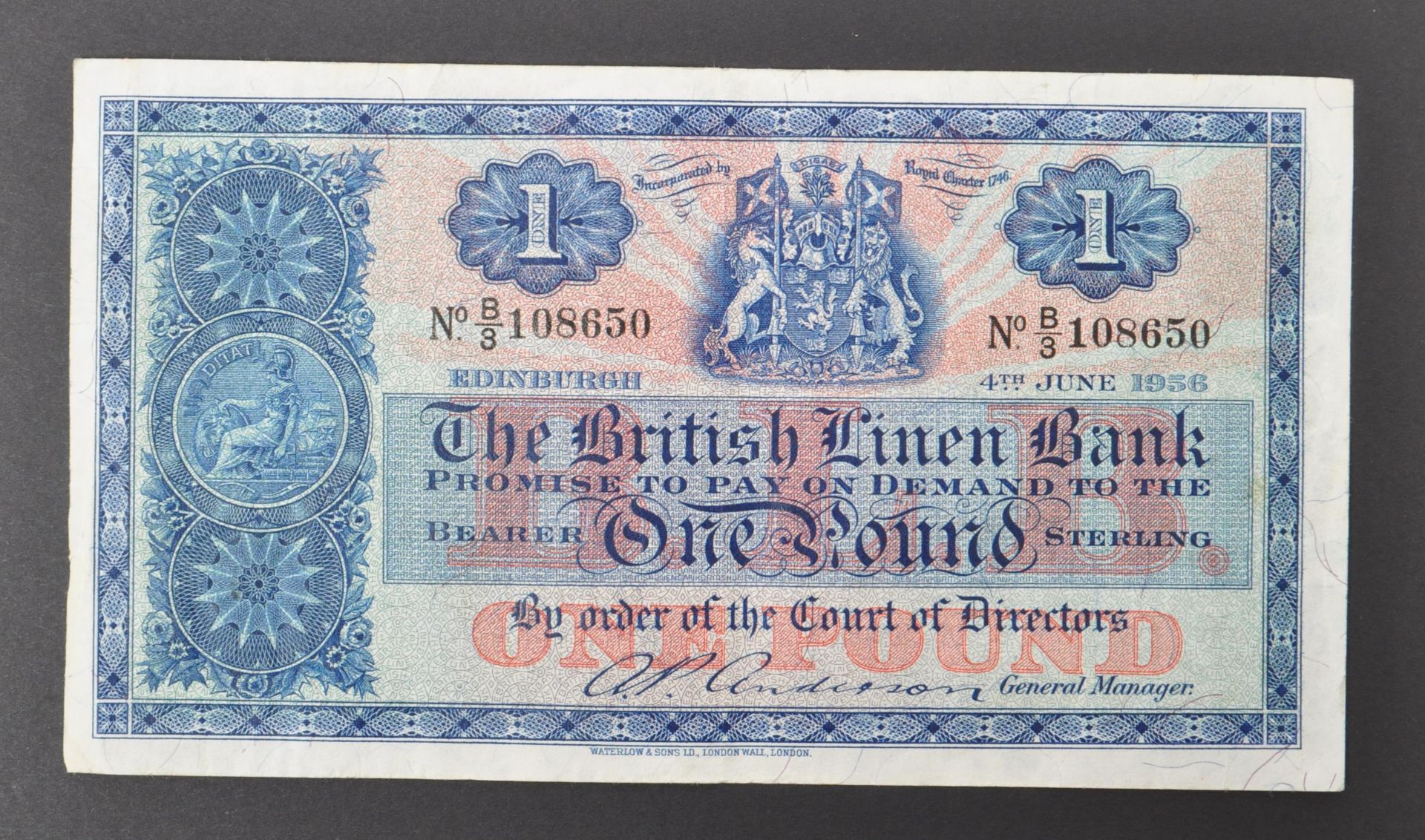 THREE SCOTTISH BRITISH LINEN BANK £1 BANK NOTES - Bild 4 aus 5