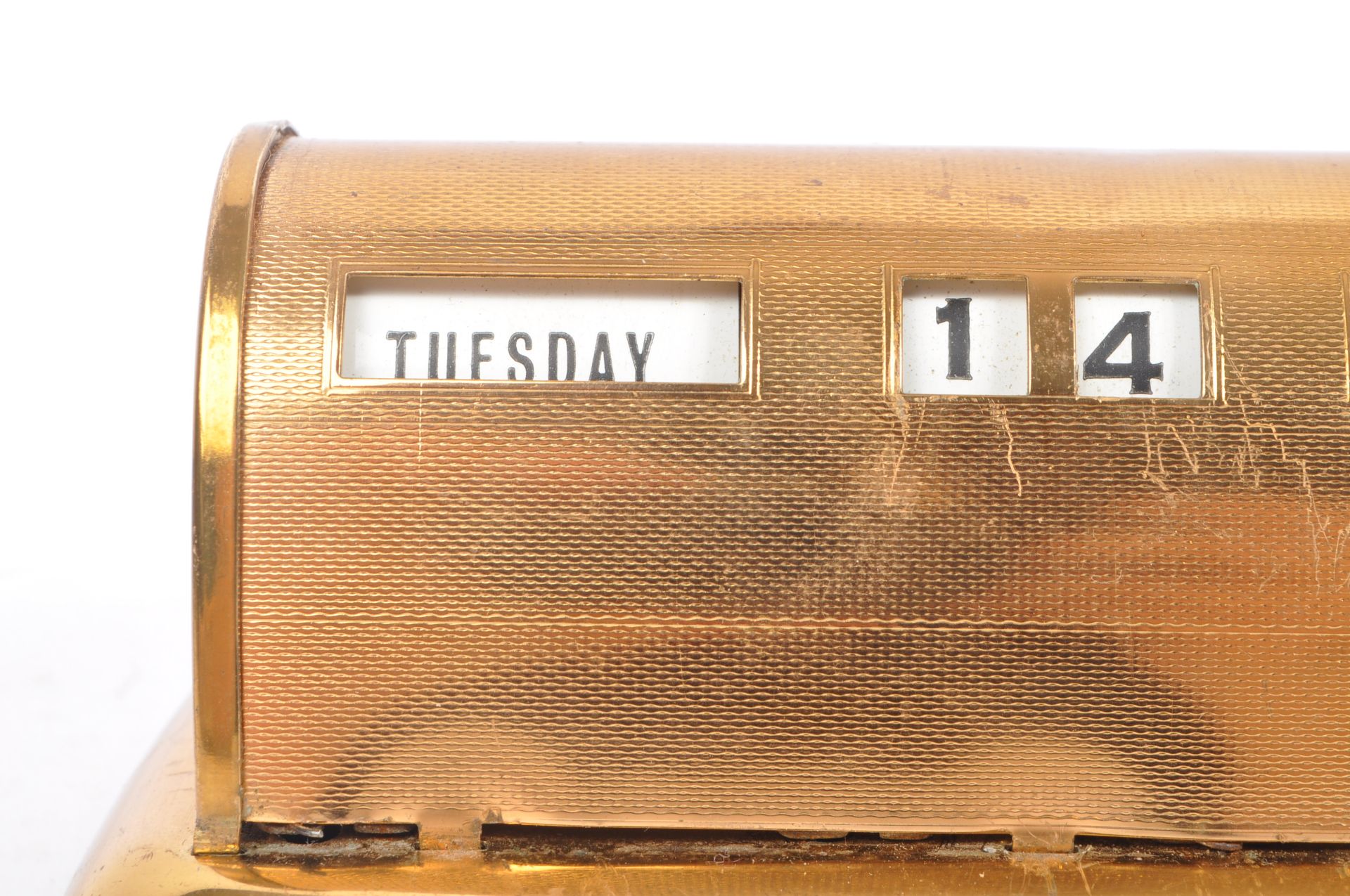 MID CENTURY 1940S BRASS STRATTON PERPETUAL CALENDAR - Image 6 of 7