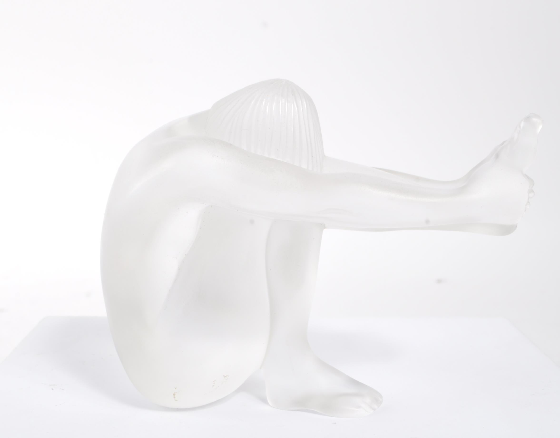 LALIQUE - STUDIO FROSTED ART GLASS OF NUDE FEMALE