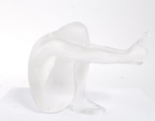 LALIQUE - STUDIO FROSTED ART GLASS OF NUDE FEMALE