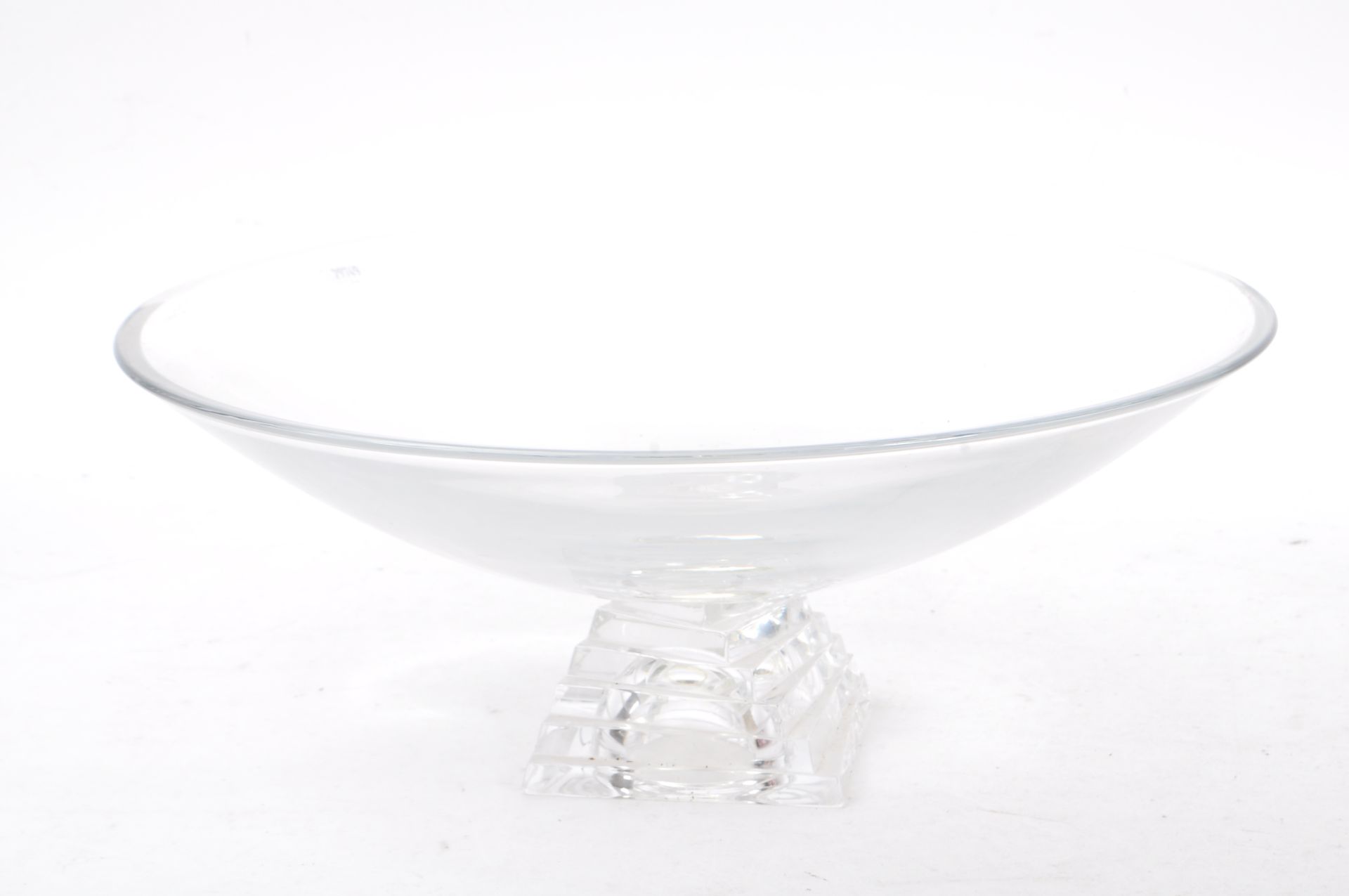 TWO MID CENTURY CZECH GLASS ITEMS W/ CRYSTAL JG DURAND BOWL - Image 6 of 6