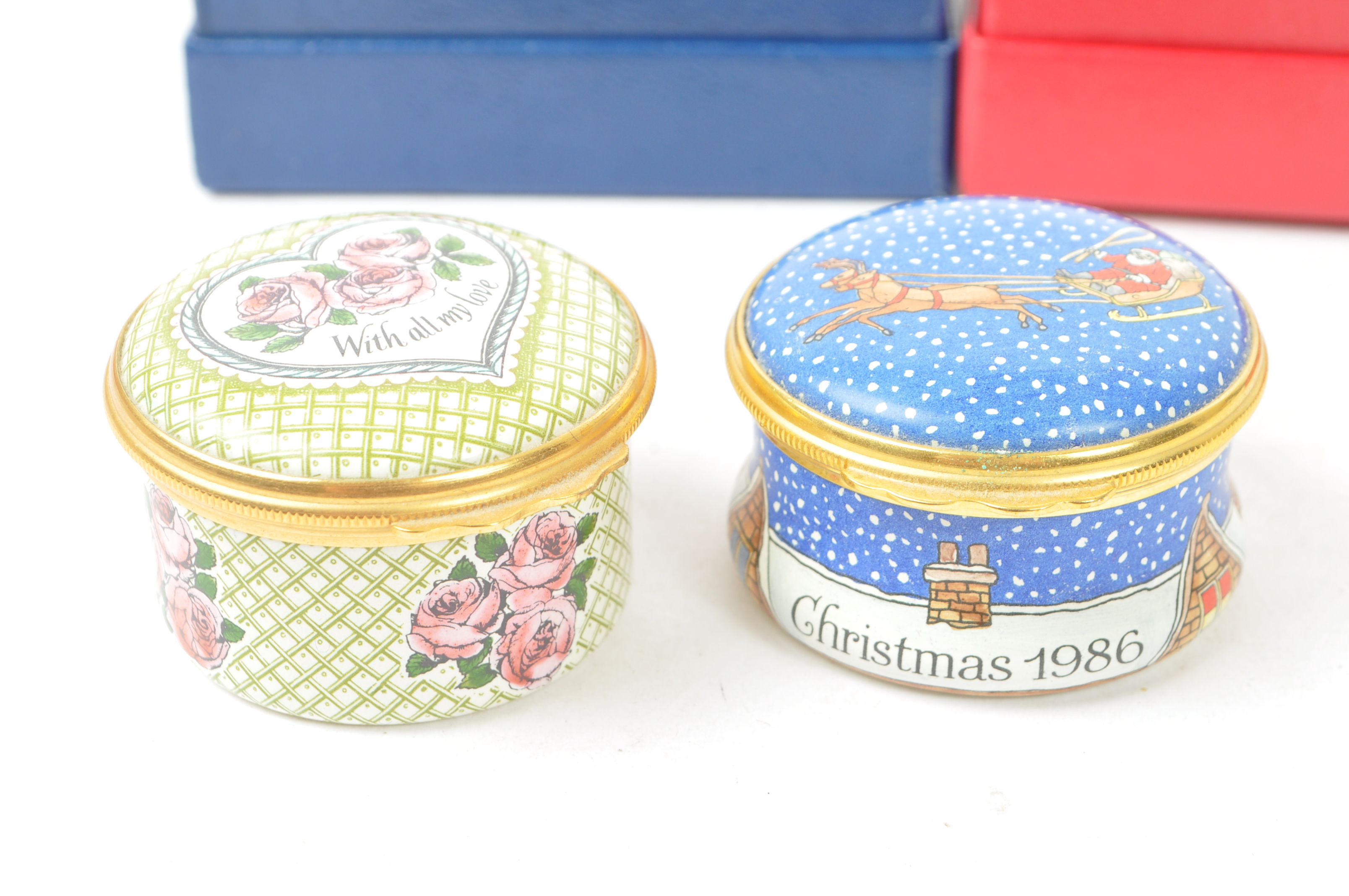 HALCYON DAYS ENAMELS - COLLECTION OF 1980S ENAMEL BOXES - Image 5 of 6