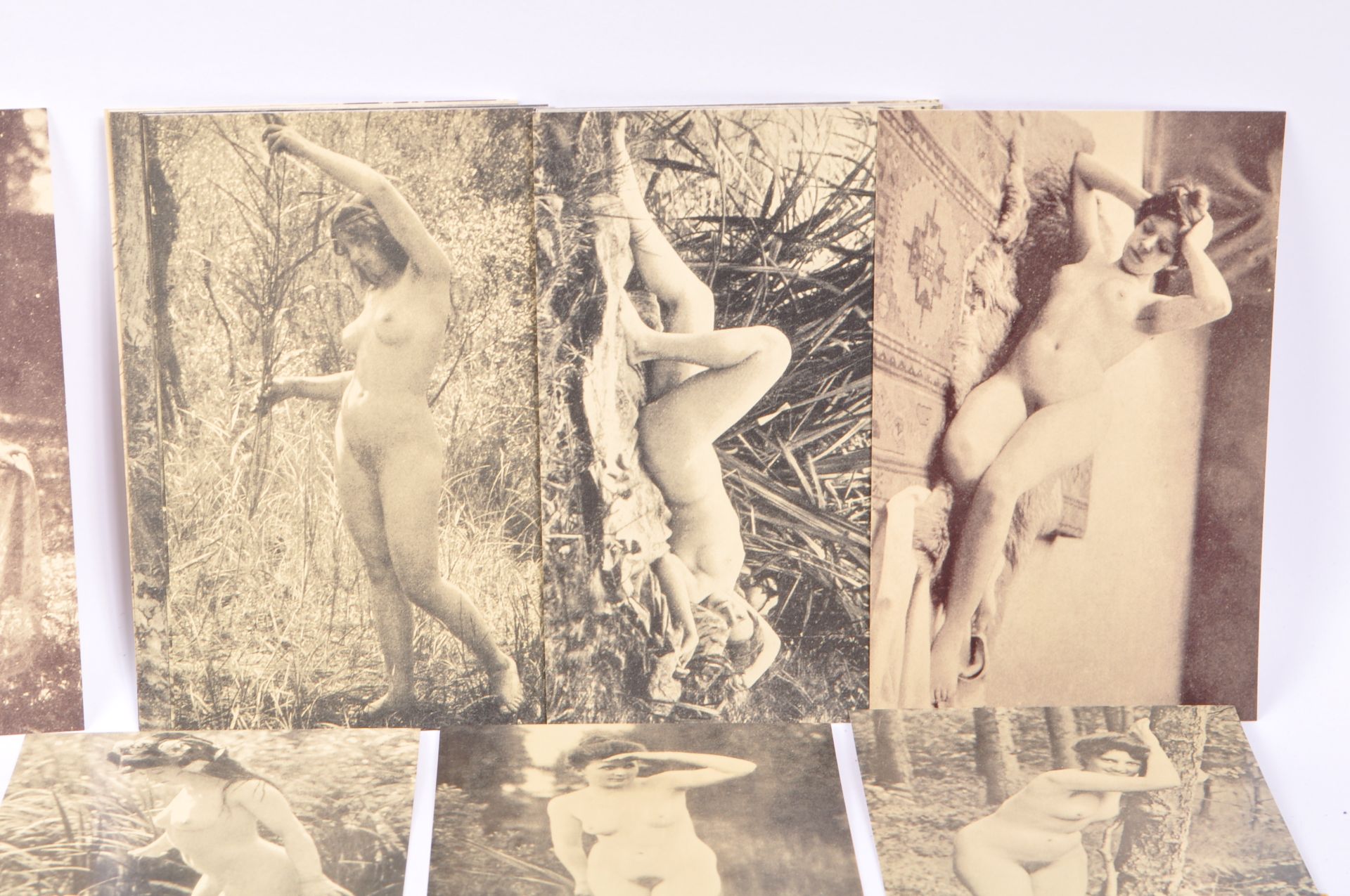 COLLECTION OF FRENCH EROTIC OUTDOOR NUDE POSTCARDS - Image 11 of 12