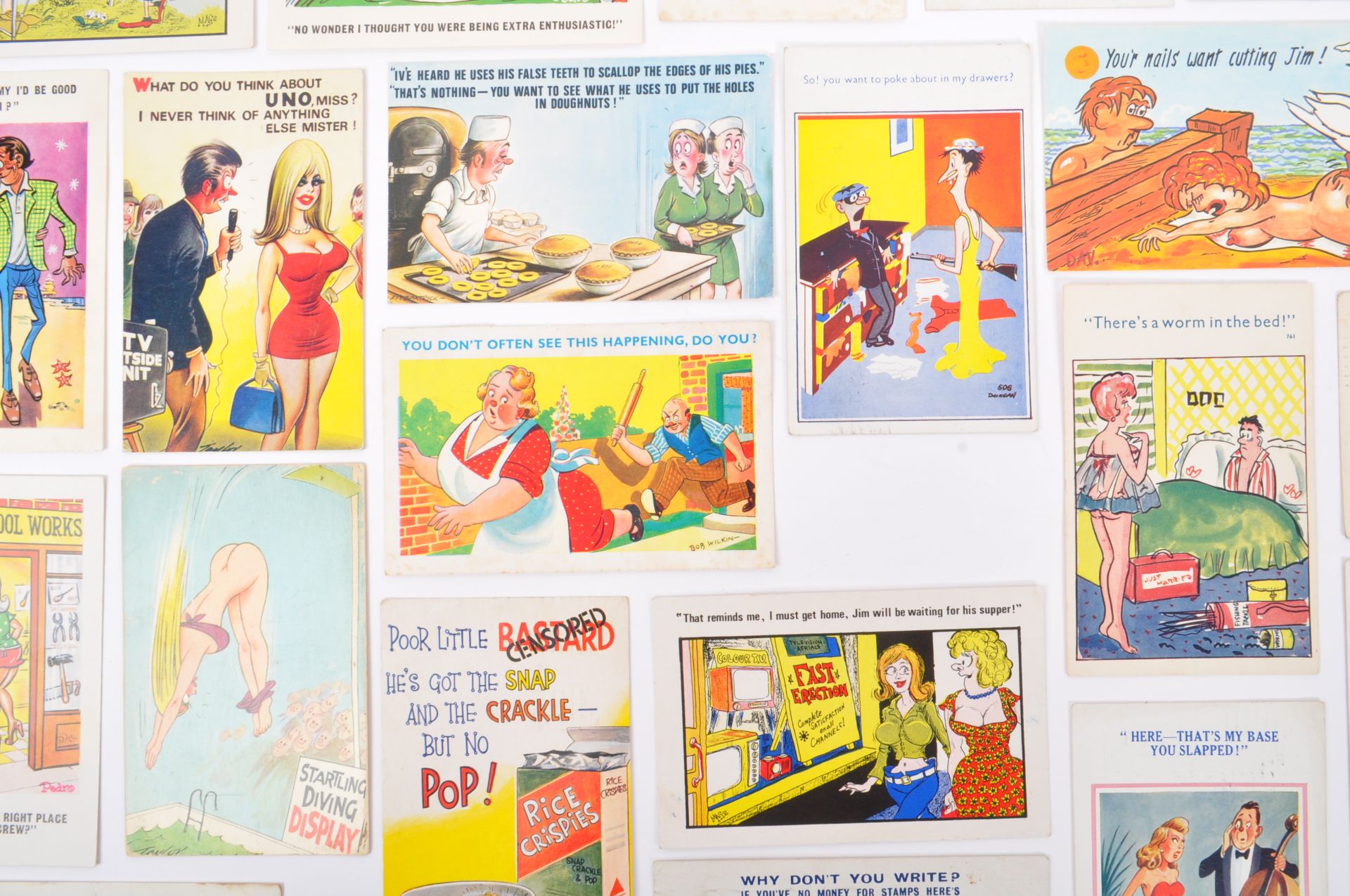 MID 20TH CENTURY & LATER COMIC INNUENDO POSTCARDS - Image 9 of 9