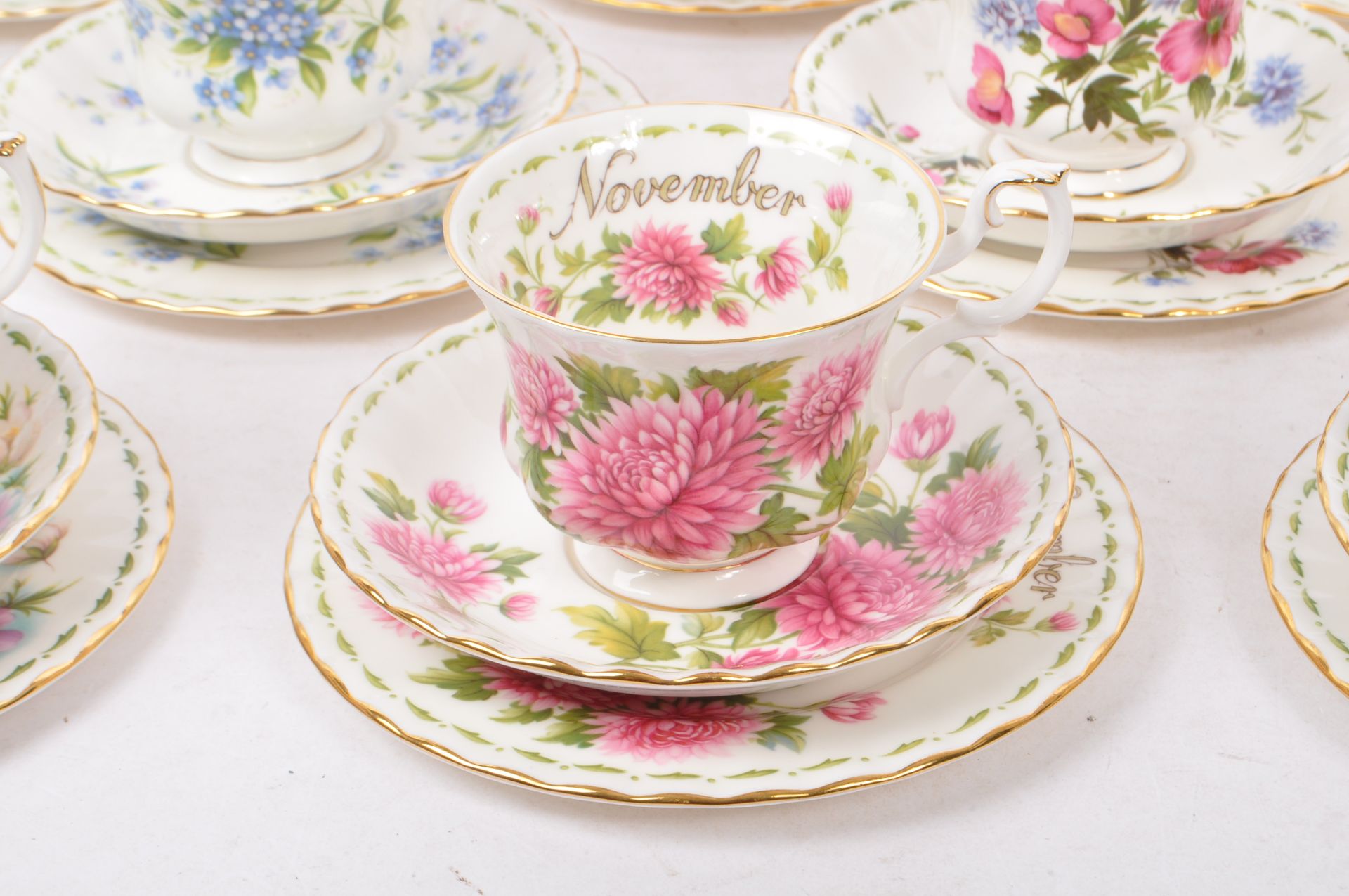 ROYAL ALBERT - FLOWER OF THE MONTH SERIES TEACUPS - Image 6 of 8