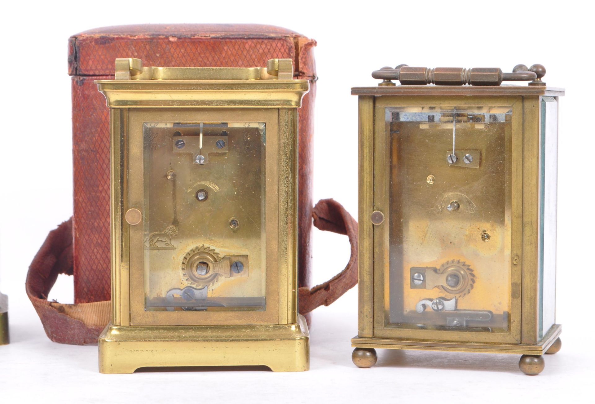 COLLECTION OF FRENCH AND ENGLISH CARRIAGE CLOCKS - Image 6 of 7