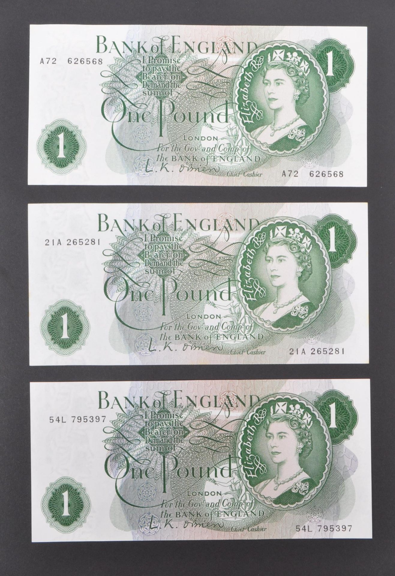 COLLECTION BRITISH UNCIRCULATED BANK NOTES