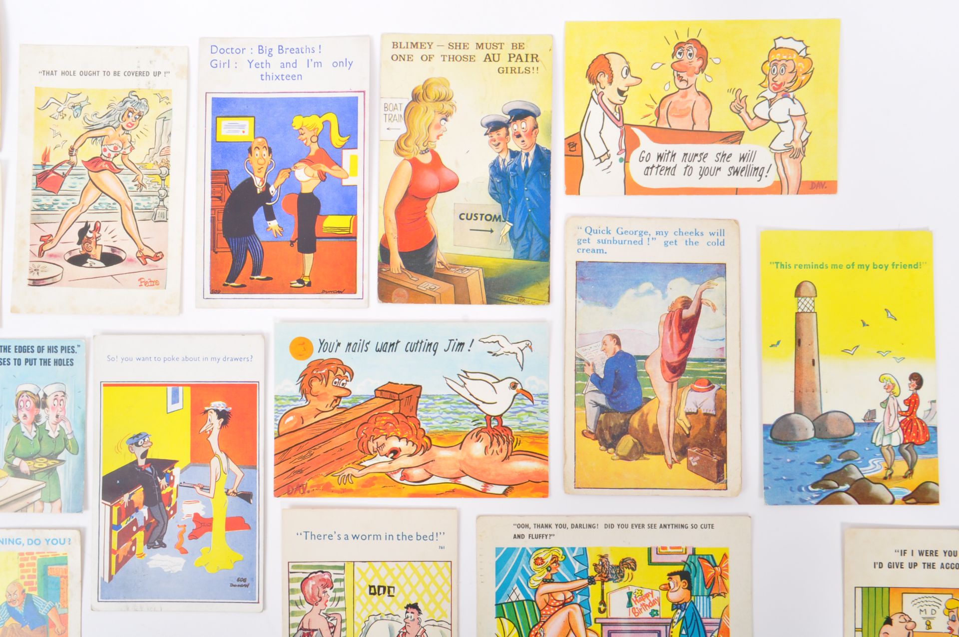 MID 20TH CENTURY & LATER COMIC INNUENDO POSTCARDS - Image 7 of 9