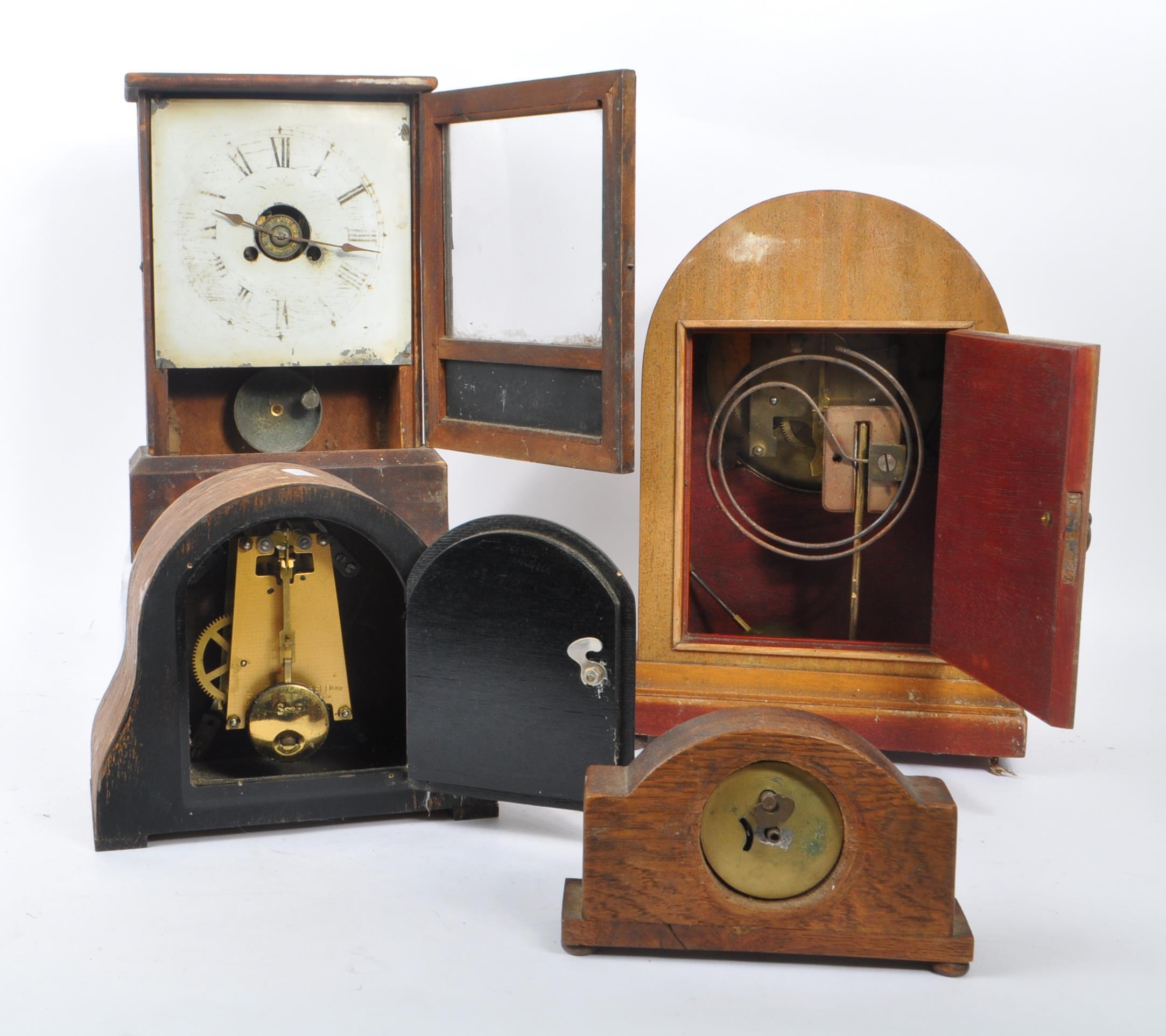 COLLECTION OF FOUR 20TH CENTURY MANTEL CLOCKS - Image 6 of 7