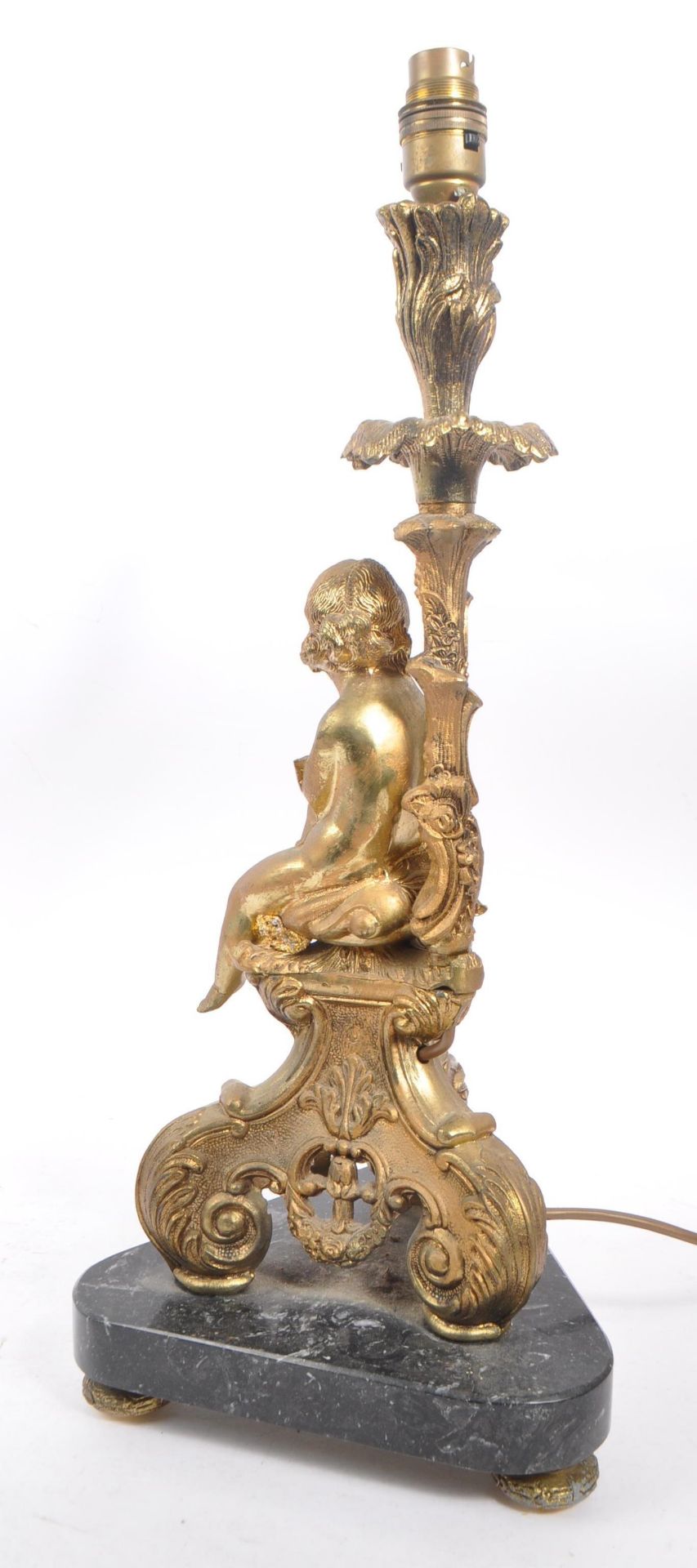 EARLY 20TH CENTURY NEOCLASSICAL GILT TABLE LAMP - Image 4 of 7