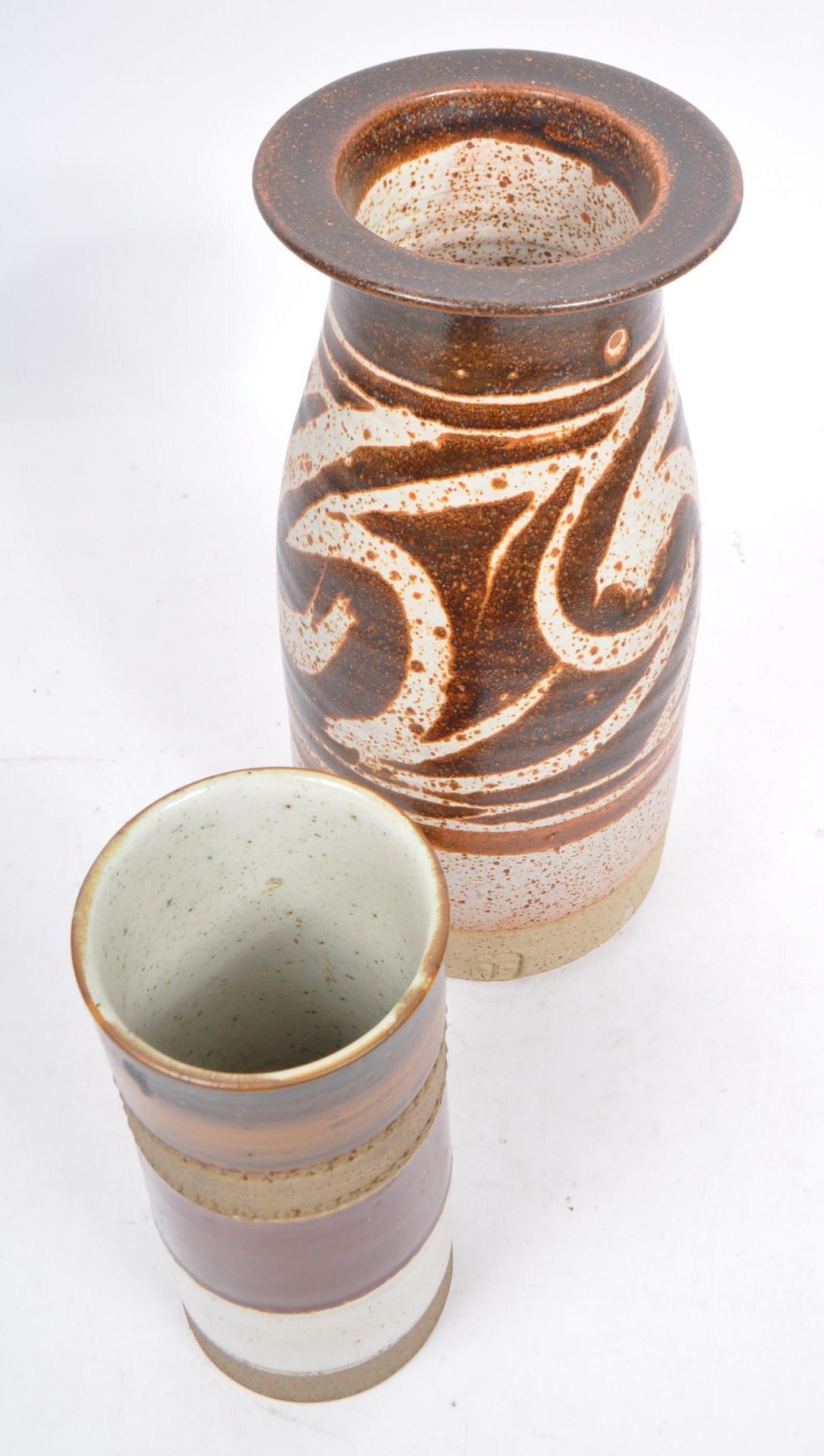 COLLECTION OF FOUR STUDIO POTTERY STONEWARE CERAMICS - Image 8 of 8