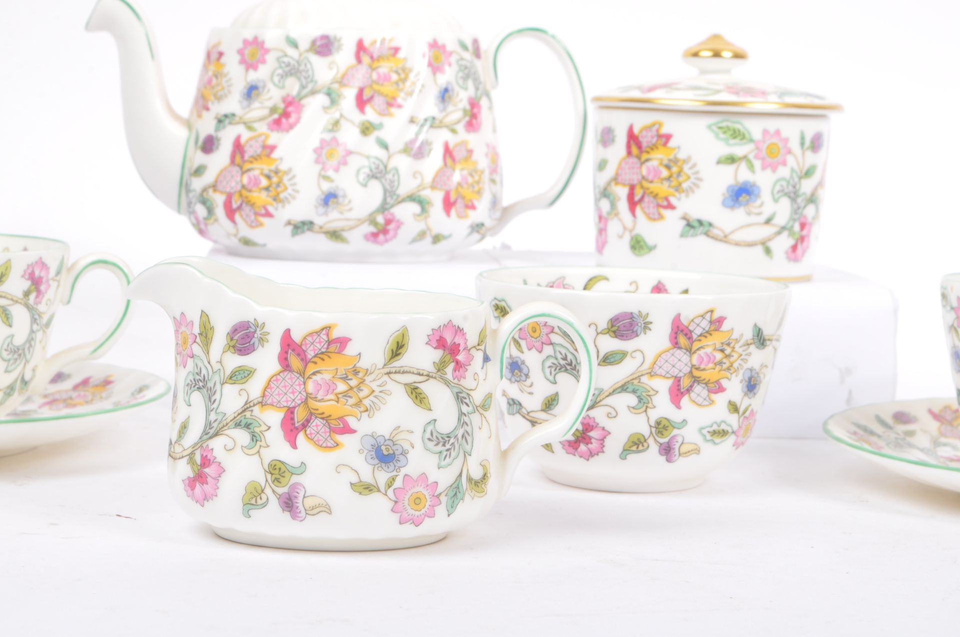 HADDON HALL - MINTON - VINTAGE 20TH CENTURY COUPLES TEA SET - Image 2 of 5