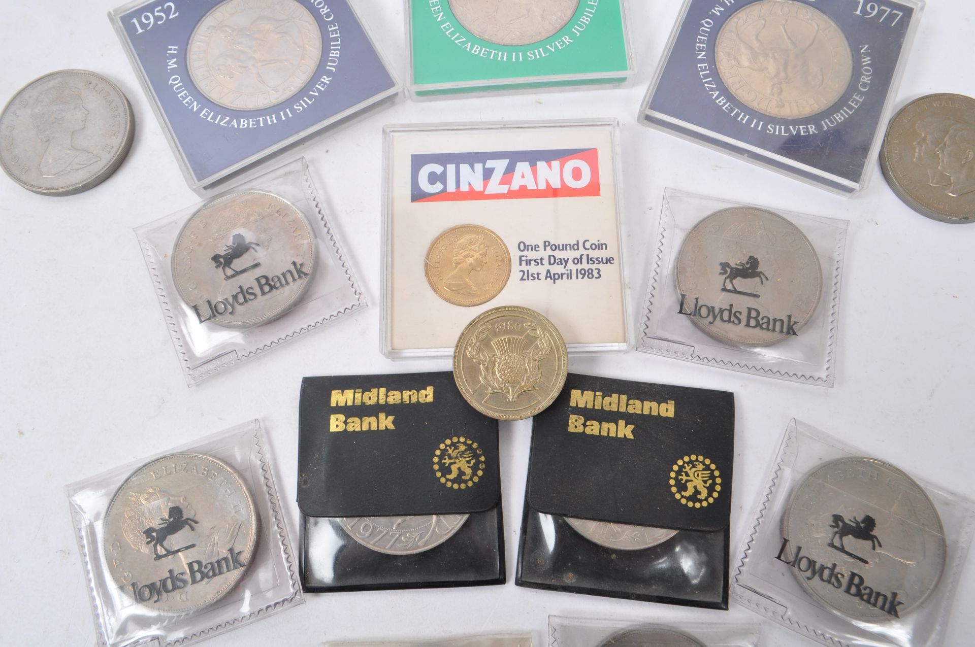NUMISMATIC INTEREST - COLLECTION OF BRITISH CROWN COINS - Image 3 of 6