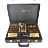 BESTECKE SOLINGEN GOLD PLATED CANTEEN OF CUTLERY