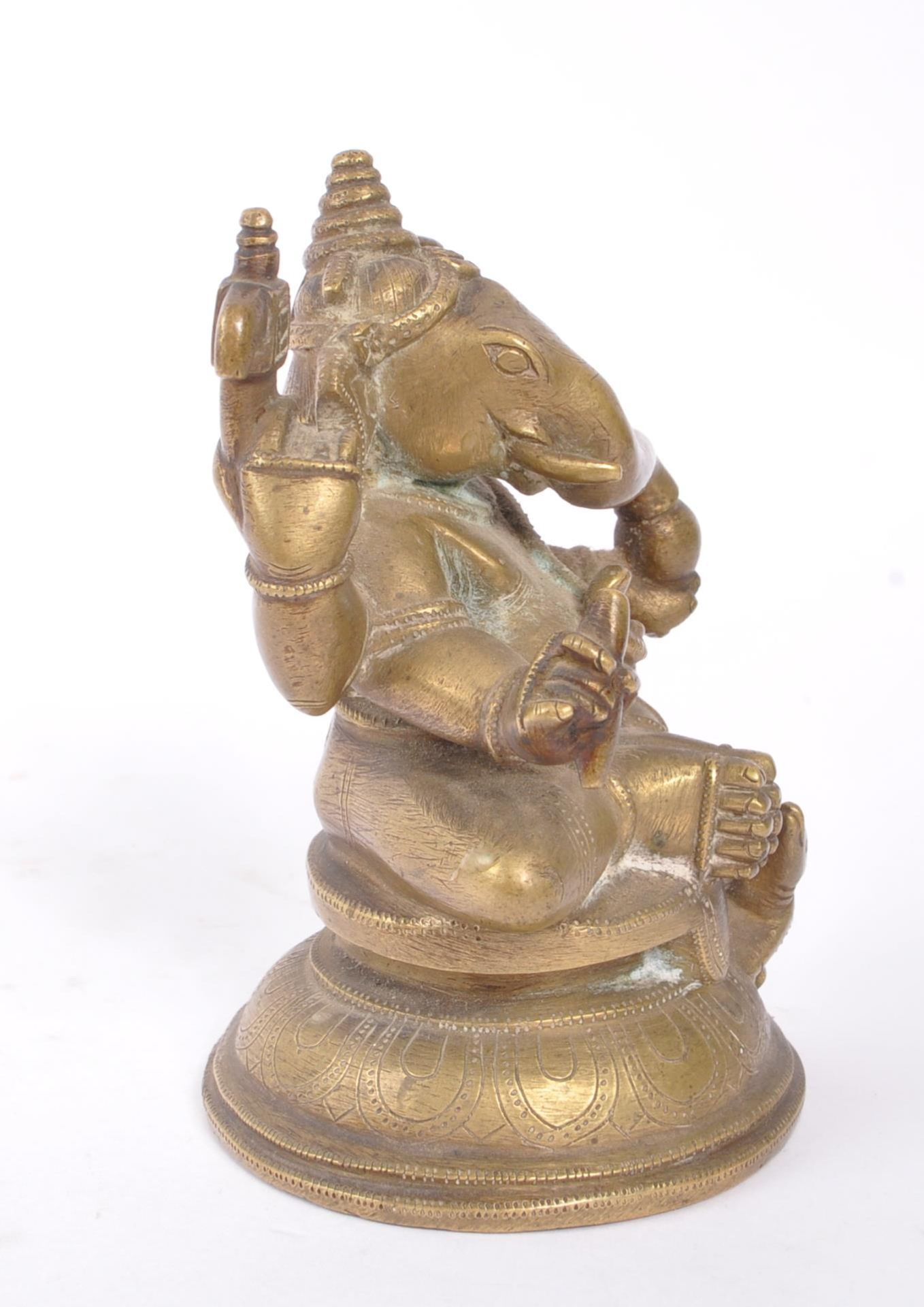 EARLY 20TH CENTURY GANESHA HINDU GOD IN BRONZE CONSTRUCTION - Image 2 of 6