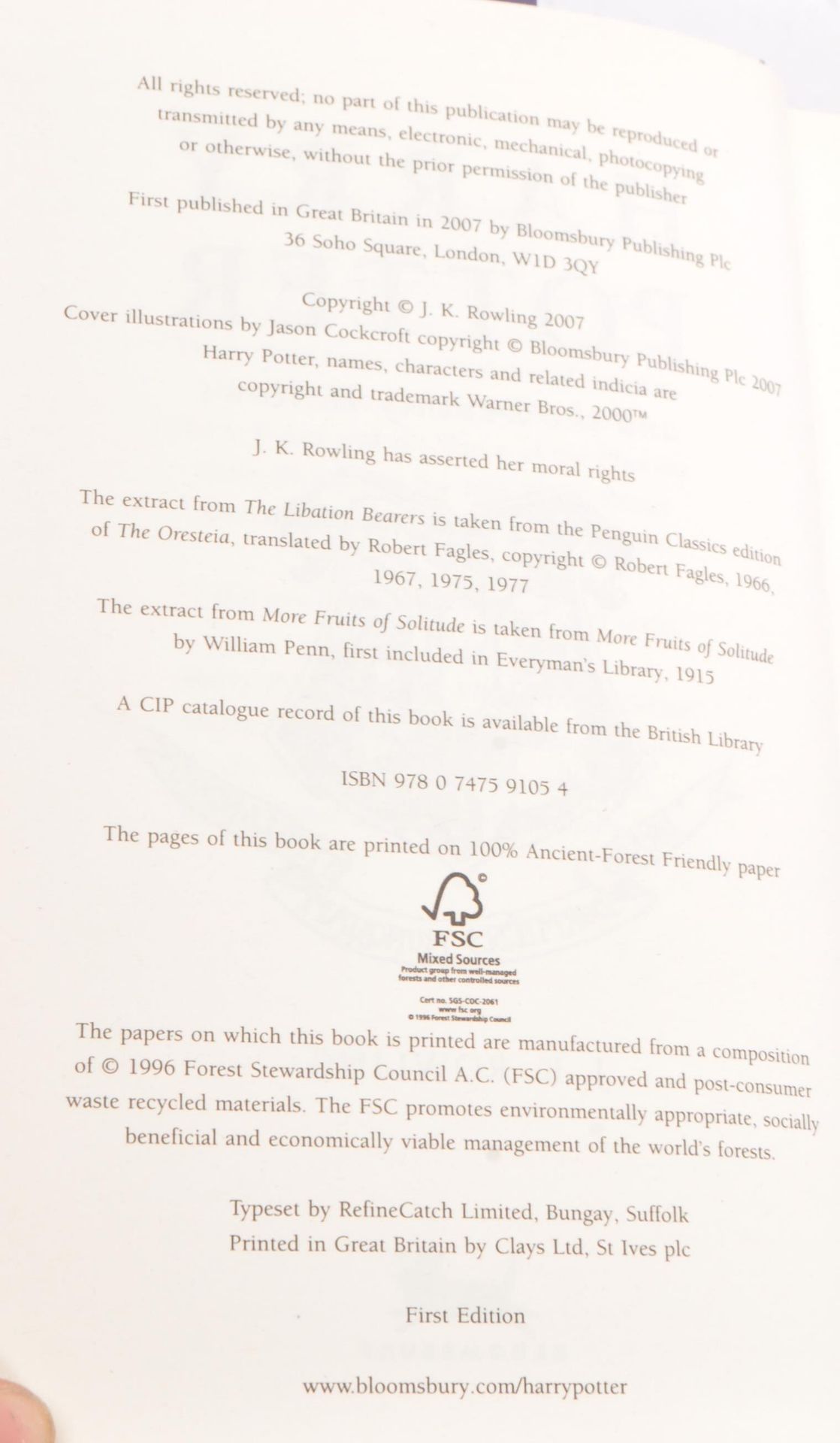 J. K. ROWLING - COLLECTION OF HARRY POTTER BOOKS - Bild 10 aus 10