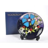MOORCROFT POTTERY - CONTEMPORARY FLORAL PIN DISH