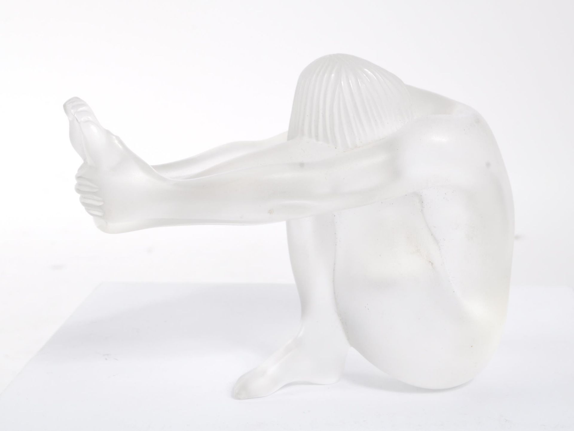 LALIQUE - STUDIO FROSTED ART GLASS OF NUDE FEMALE - Image 2 of 4